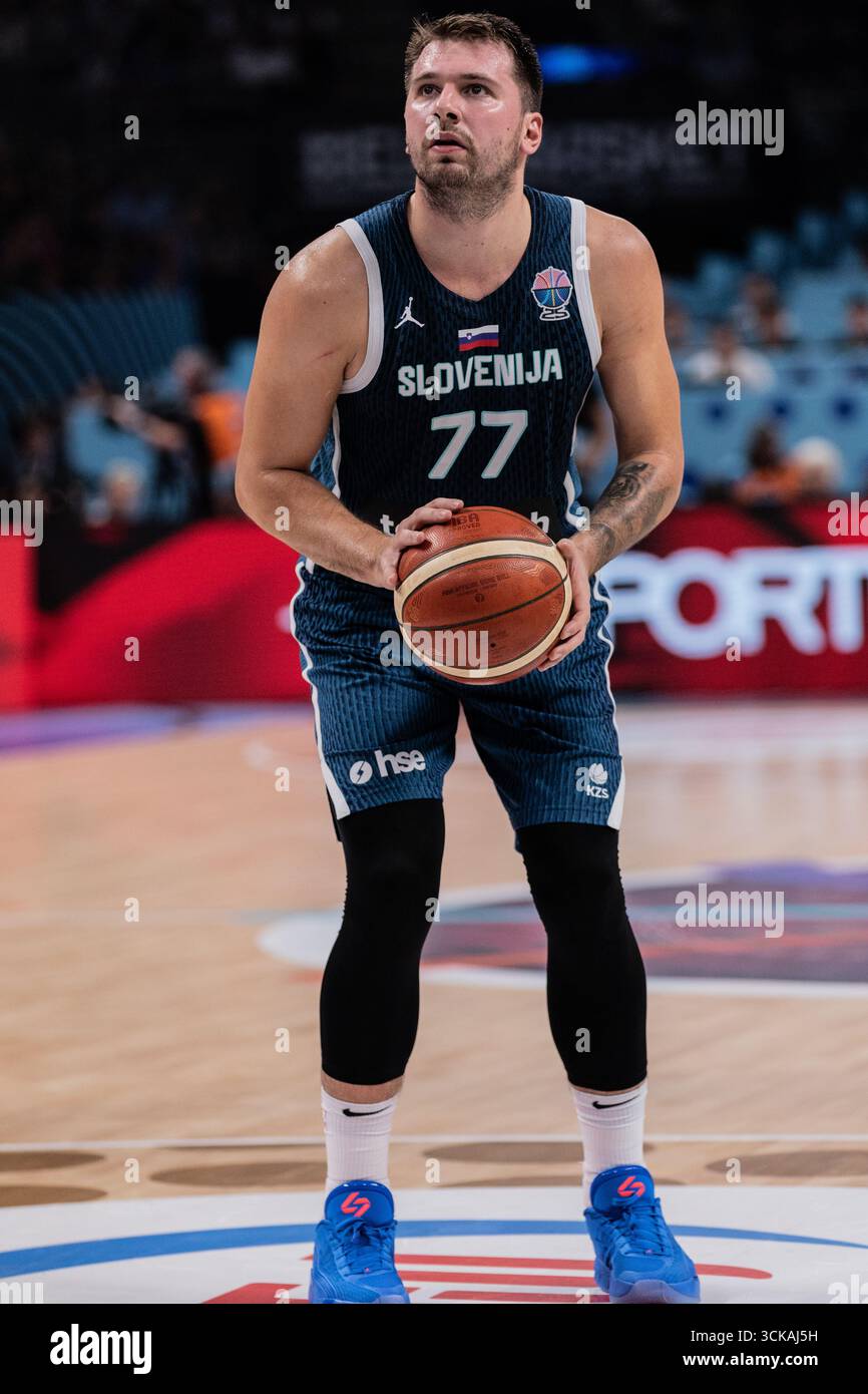 Luka Doncic of Slovenia seen in action during the final phase of the ...