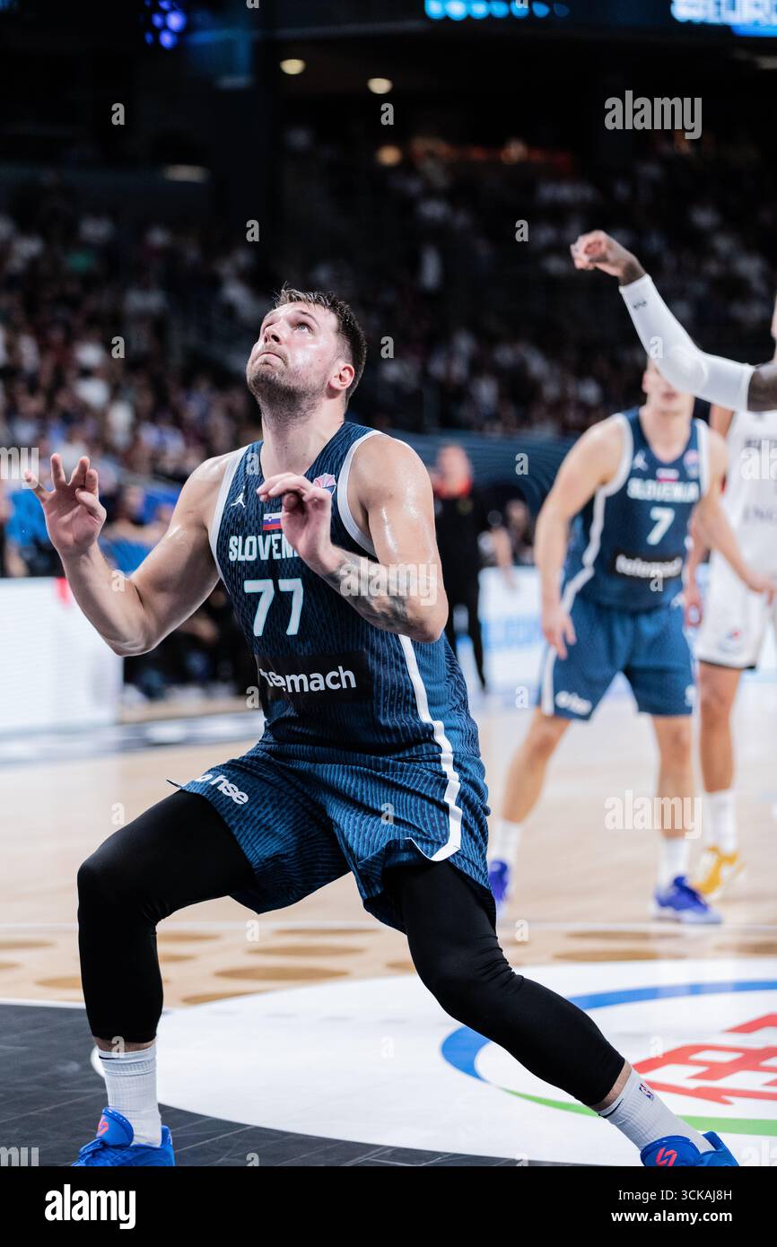 Luka Doncic of Slovenia seen in action during the final phase of the ...