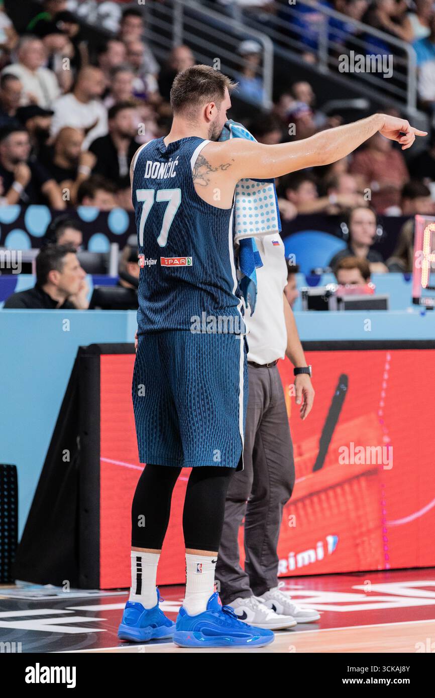 Luka Doncic of Slovenia seen in action during the final phase of the ...