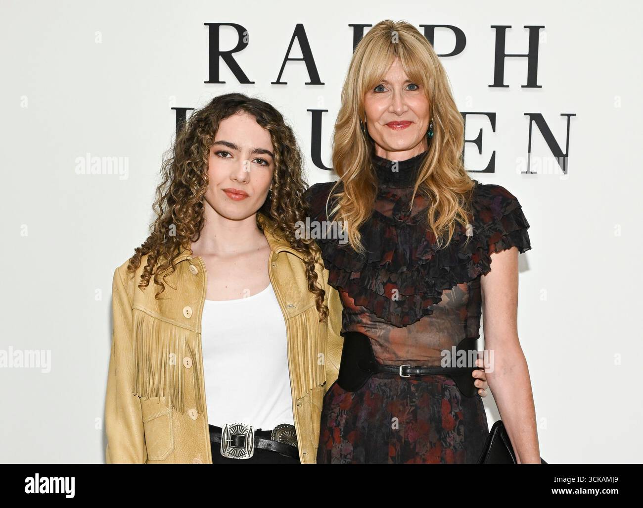 Laura Dern, right, and daughter Jaya Harper attend the Ralph Lauren