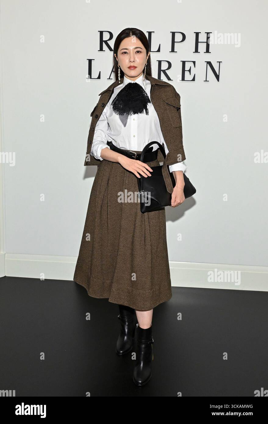 Li Zeng attends the Ralph Lauren Spring 2026 fashion show as part of ...