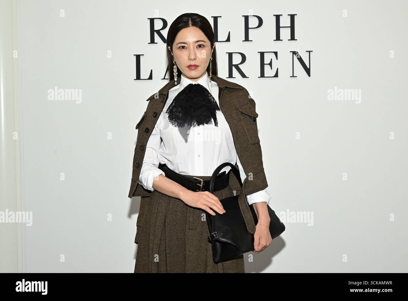Li Zeng attends the Ralph Lauren Spring 2026 fashion show as part of ...