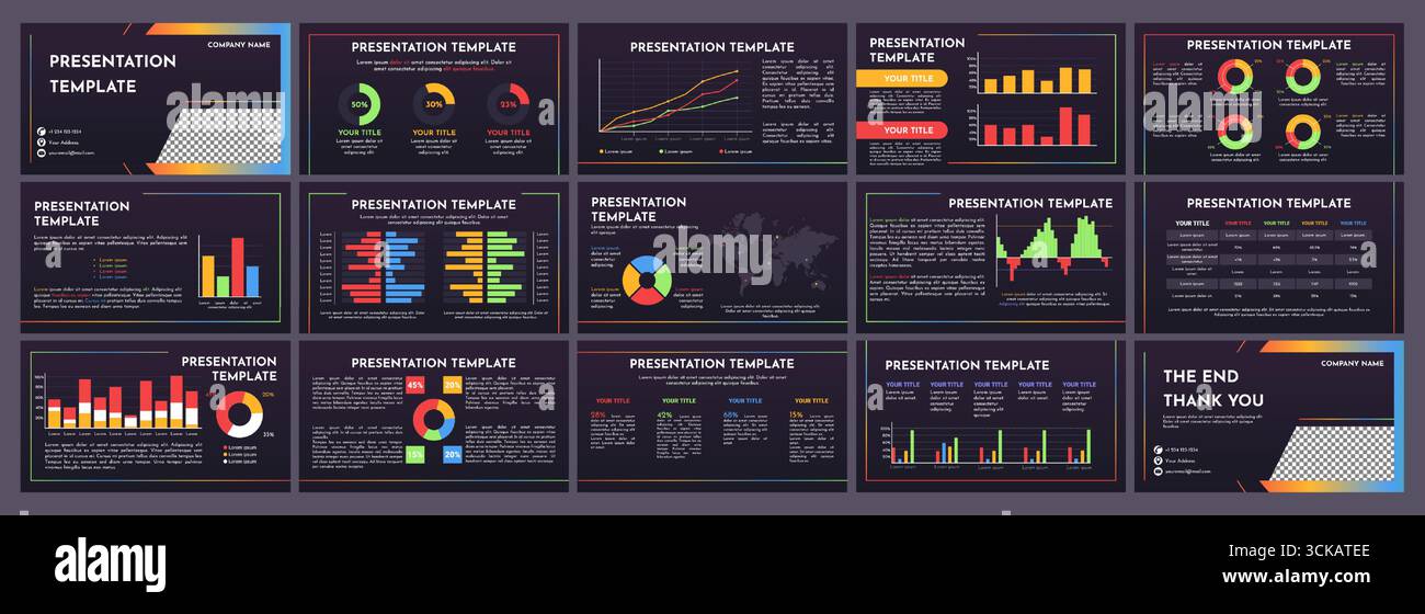 Presentation Map/chart Infographics world map charts hi-res stock photography and images - Alamy