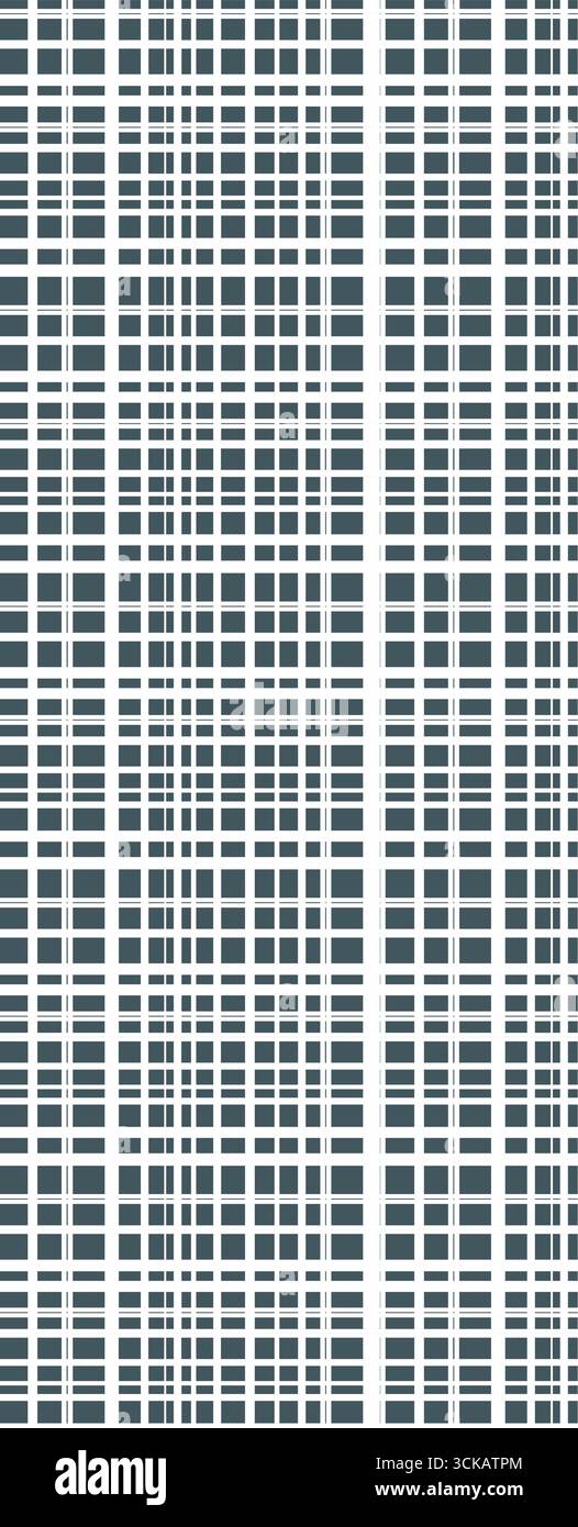 Modern geometric grid pattern with intersecting white lines on a dark background Stock Vector