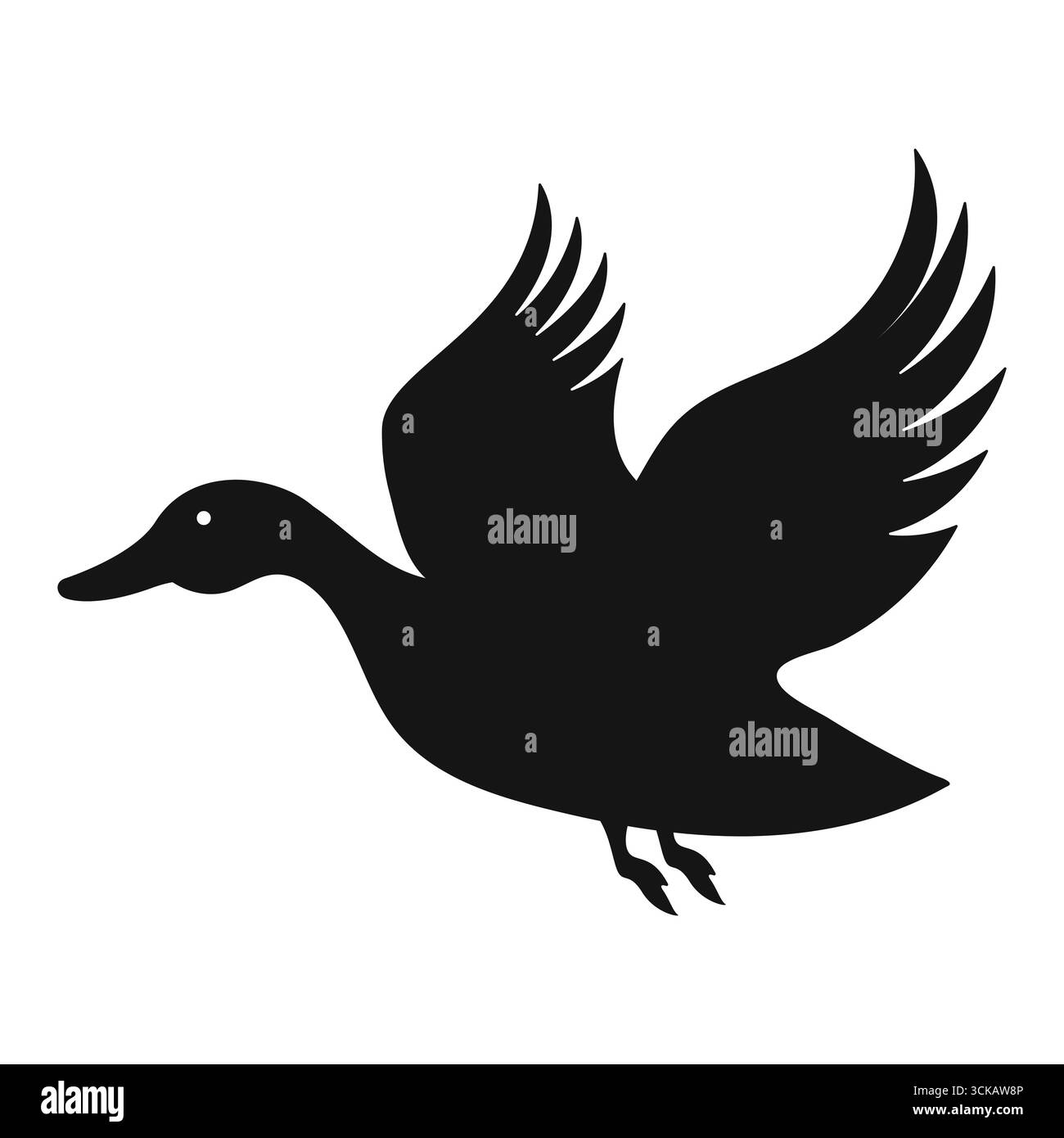Colorful Mallard Duck Vector Cartoon Wildlife Bird Clipart Stock Vector