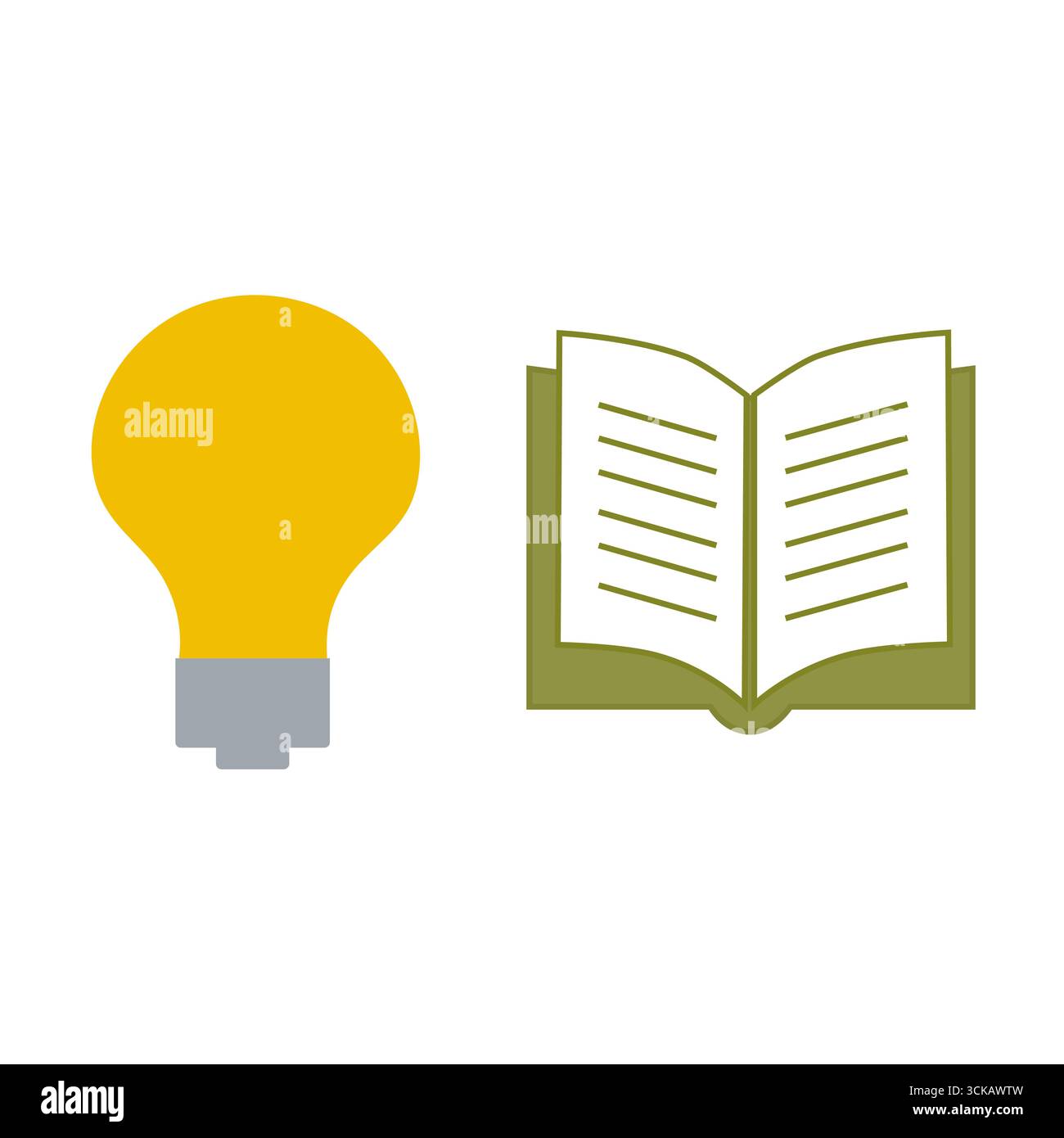 Idea learning icon. Education knowledge symbol. Creative solution ...