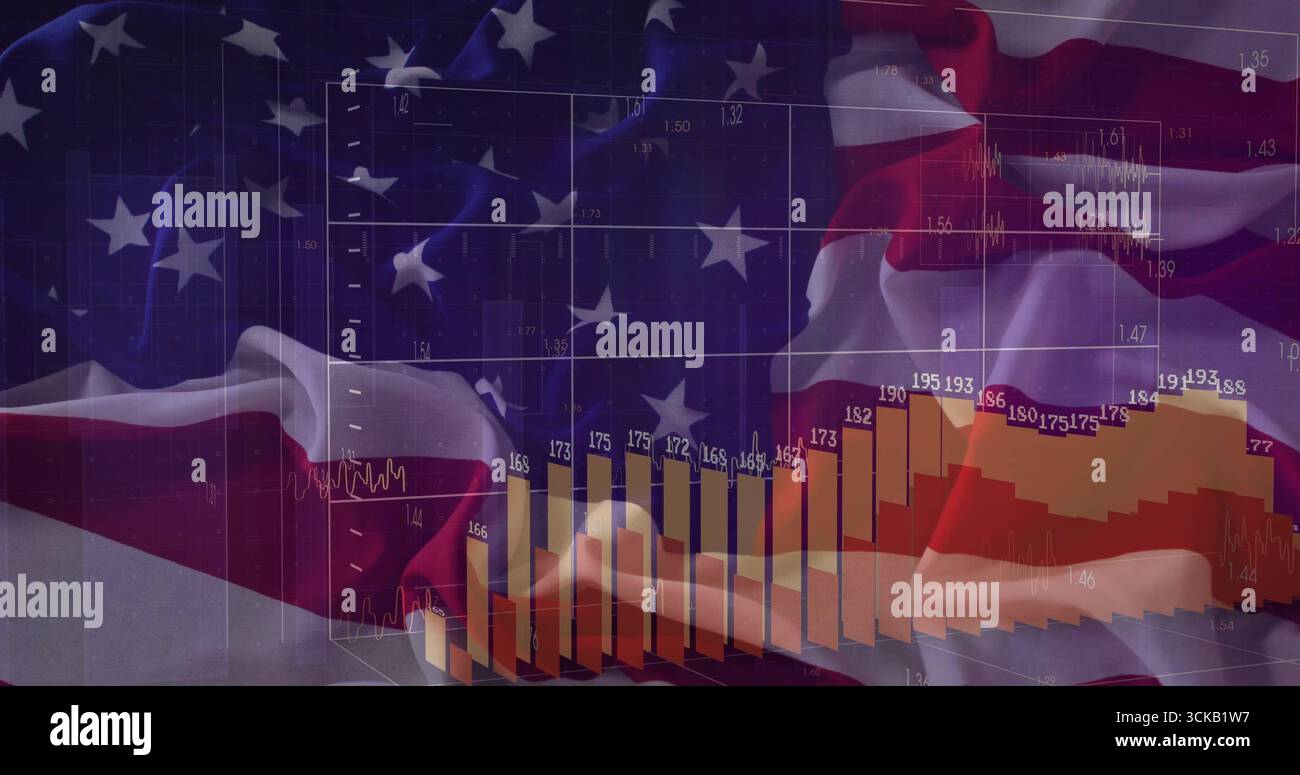 Financial chart displaying in hi res stock photography and images Alamy