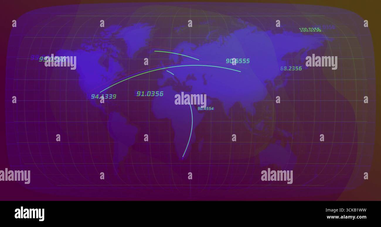 Visualizing world map projecting hi-res stock photography and images ...