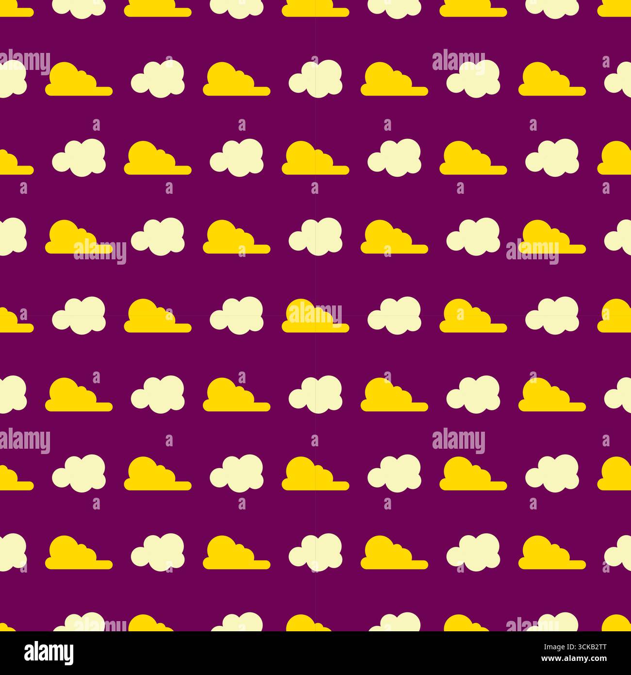 Seamless clouds pattern design vector Stock Vector