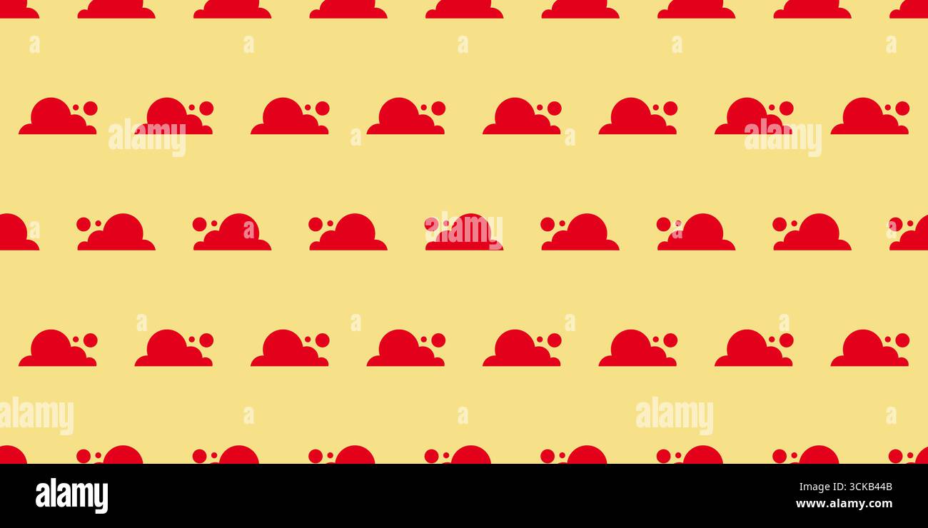 Minimalist abstract seamless pattern with clouds. Seamless pattern for wallpaper, textile, fabric Stock Vector
