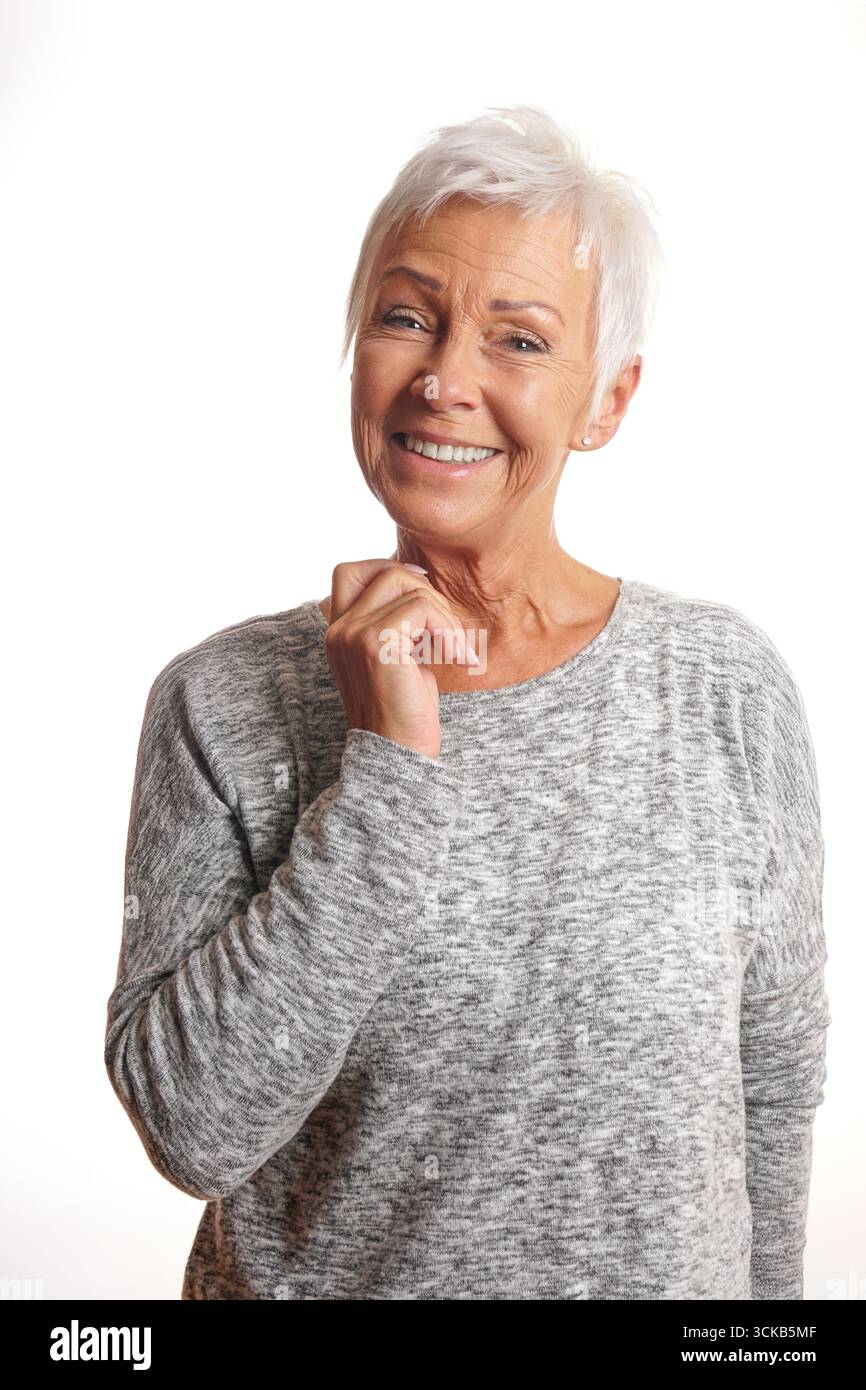 Big happy smile woman hi-res stock photography and images - Alamy
