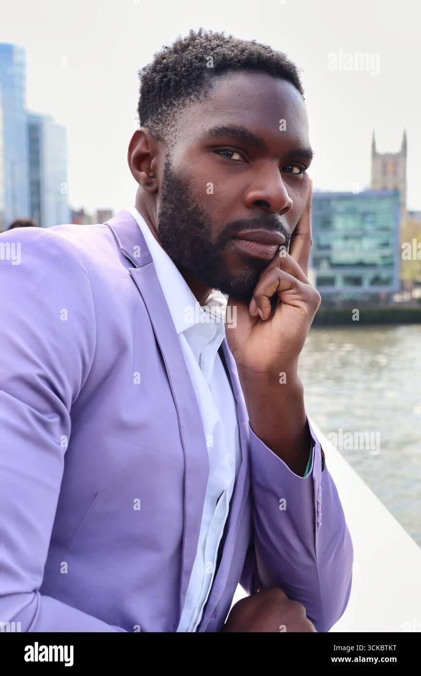 Strong male model poses hi-res stock photography and images - Alamy