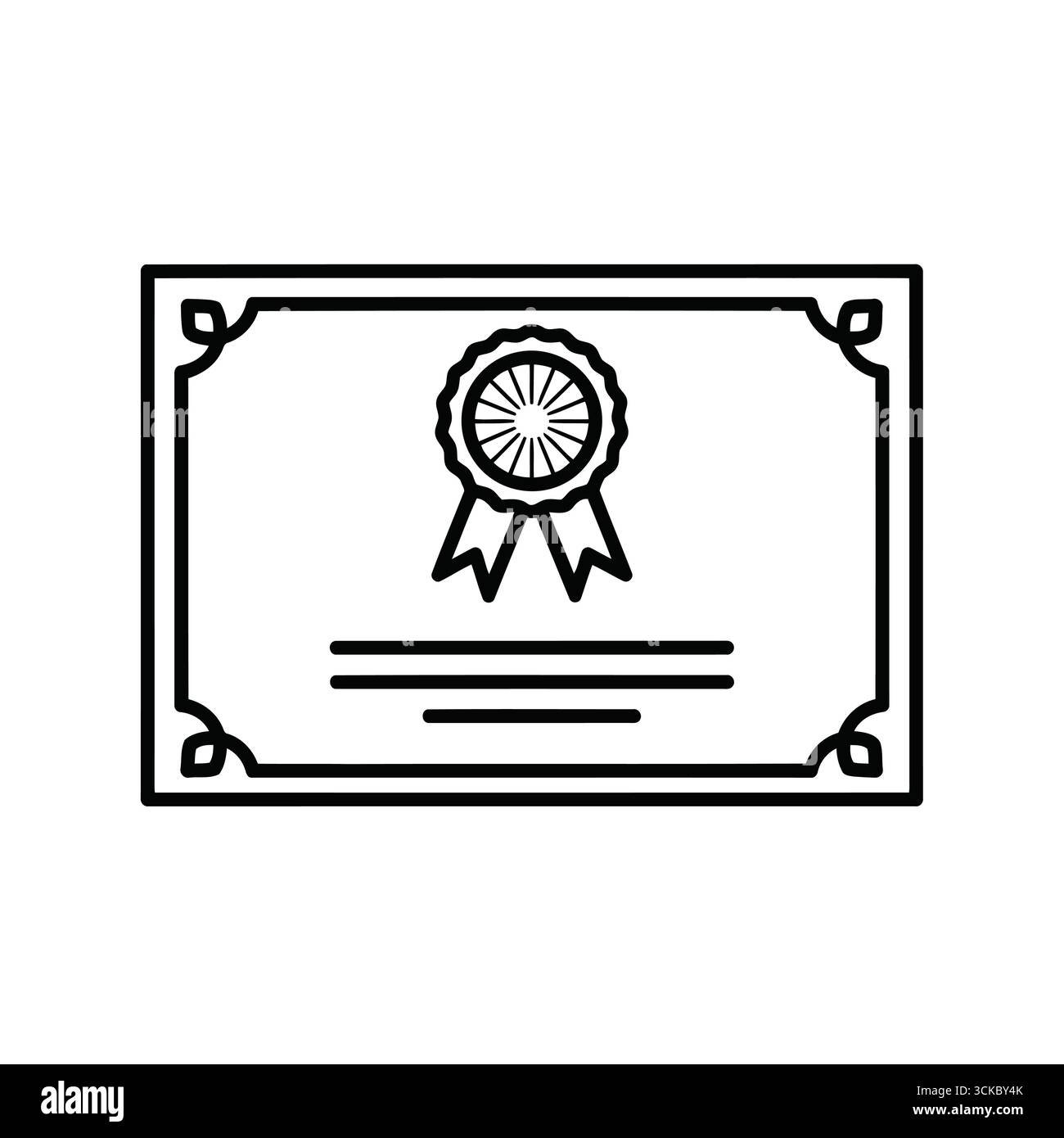 Certificate of recognition template Black and White Stock Photos ...