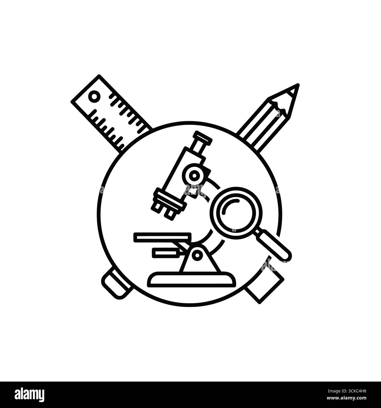 Experiment laboratory observation measurement Stock Vector Images - Alamy