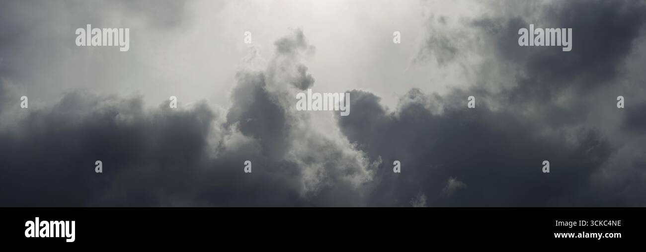 Grey Stormy Clouds Gathering Stock Photo