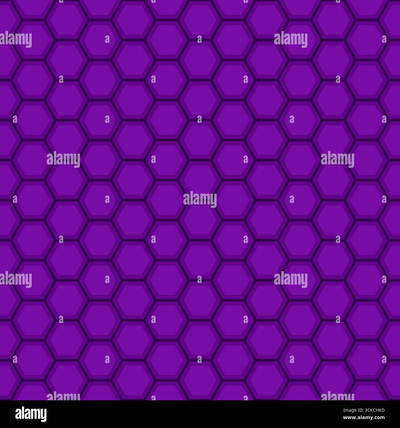Vector seamless purple hexagon pattern with shadow Stock Vector