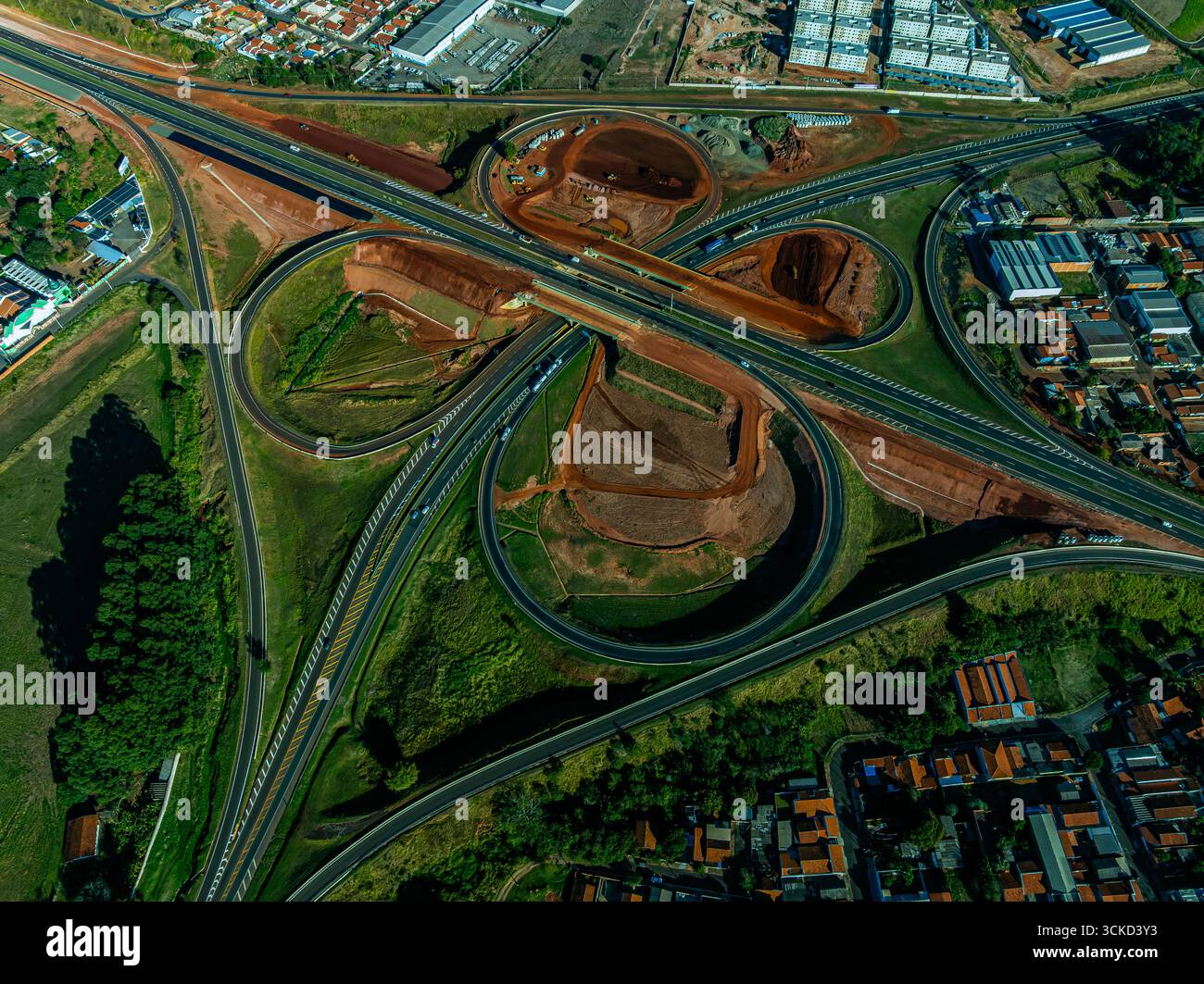 Highway intersections. Stock Photo