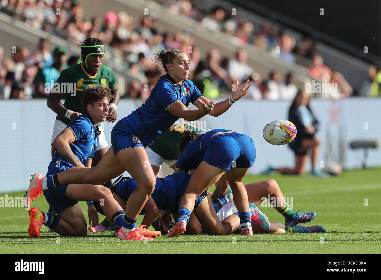 during the Women’s Rugby World Cup 2025 match between Italy and South ...