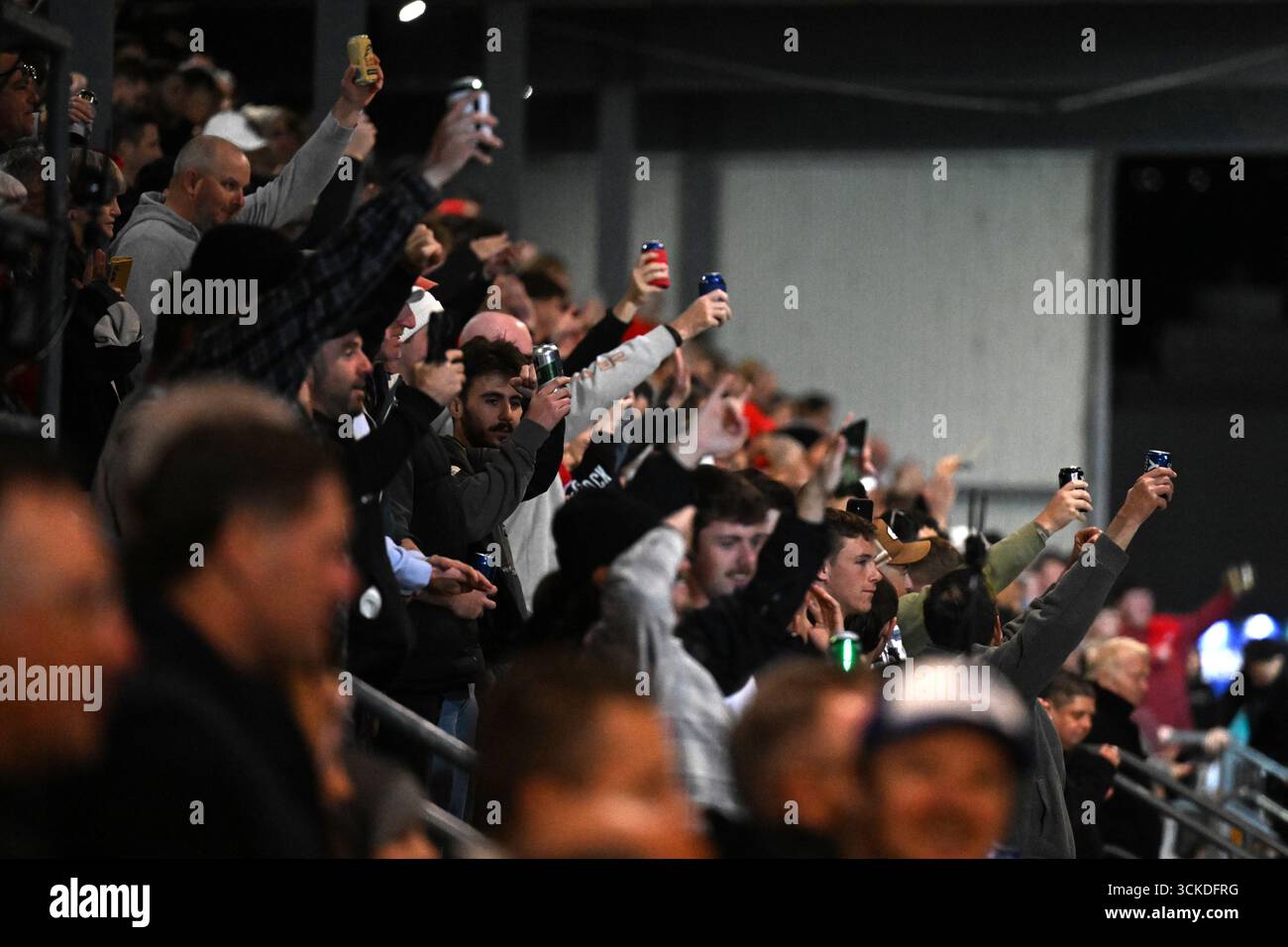 A huge crowd attends the iconic Dapto Greyhound Races also known as the ...