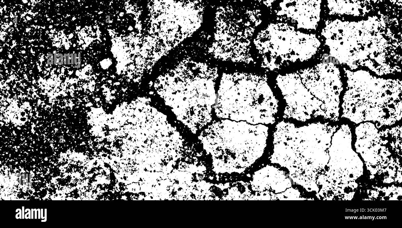 Cracked earth ground pattern with polygonal fissures for textured ...