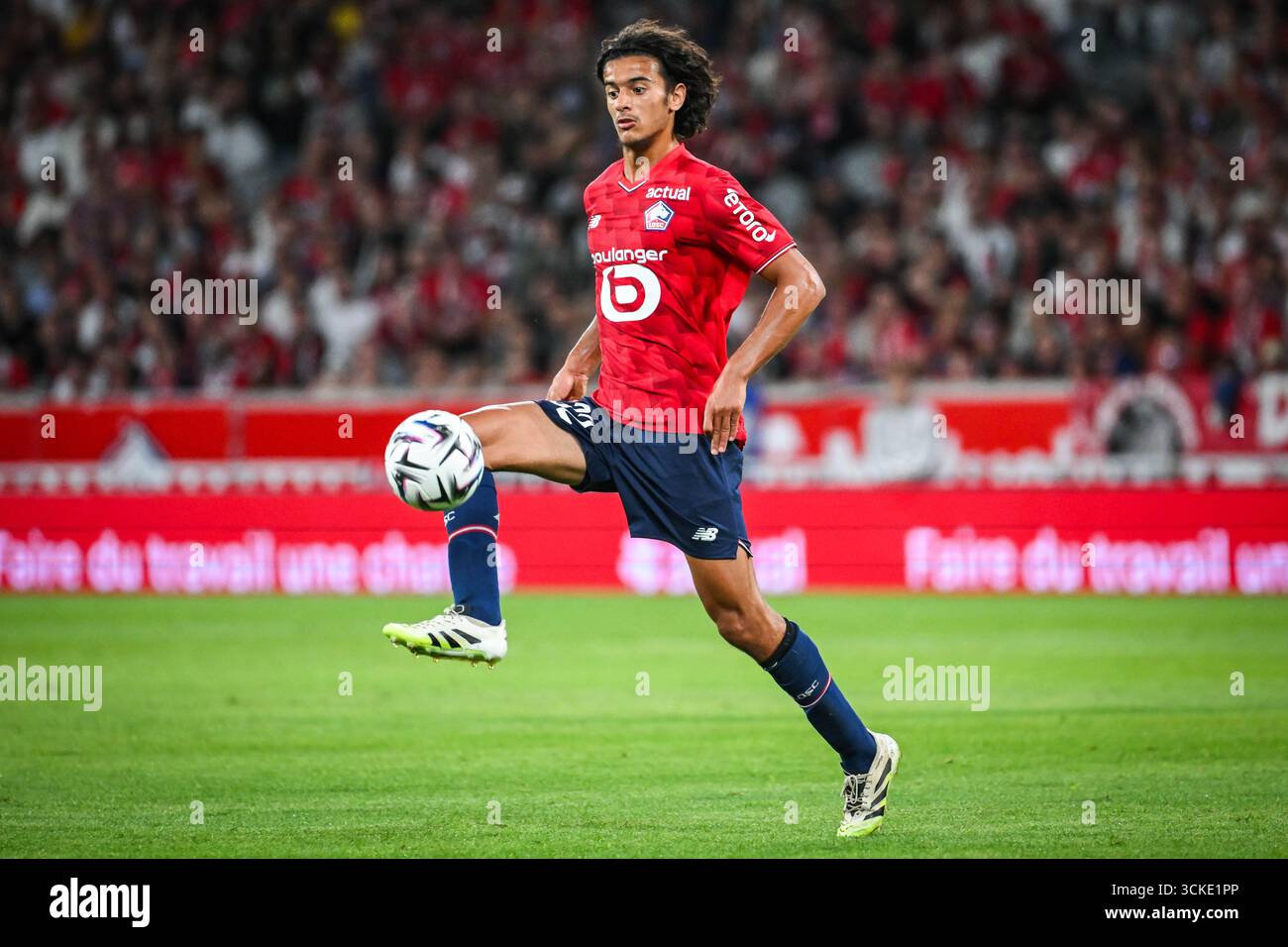 Ayyoub BOUADDI Of Lille During The French Championship Ligue 1 Football 