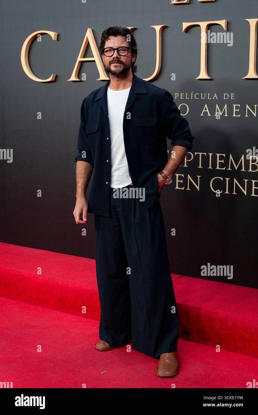 Alvaro Morte attends to 'El Cautivo' Premiere at Callao Cinema on ...
