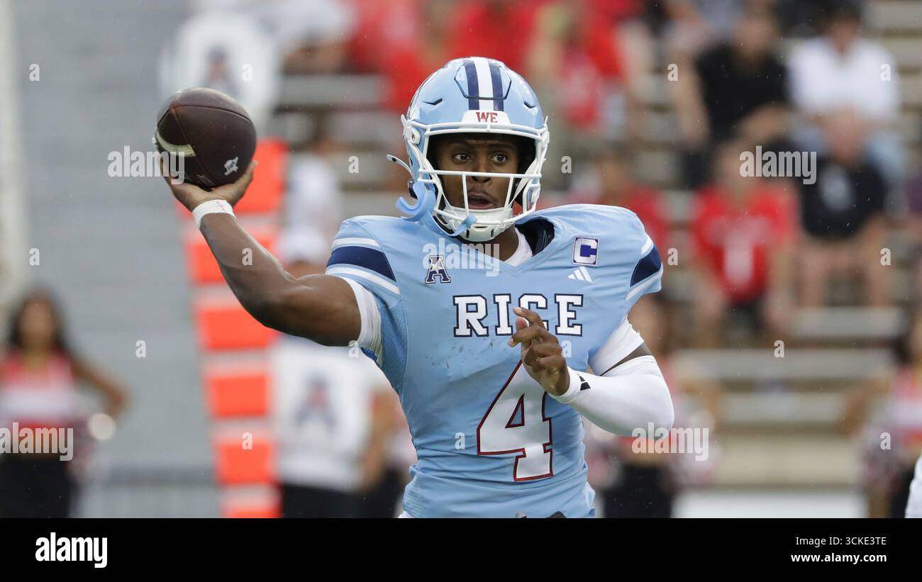 Rice quarterback Chase Jenkins during an NCAA football game against ...
