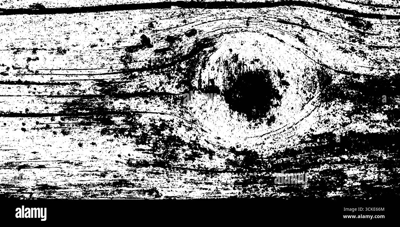 Rustic driftwood fence post texture with knothole for design and ...
