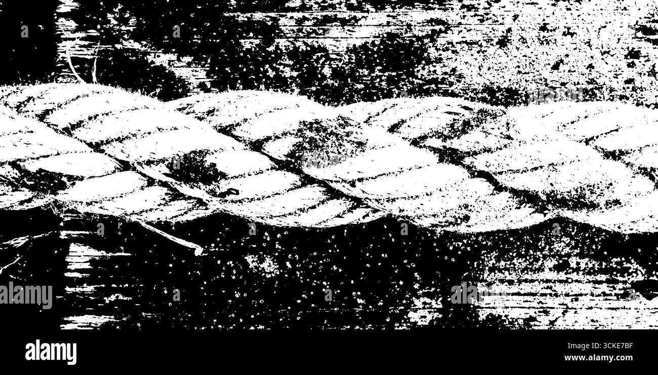 Torn Ropes Drawing Seaside detail rope Stock Vector Images - Alamy