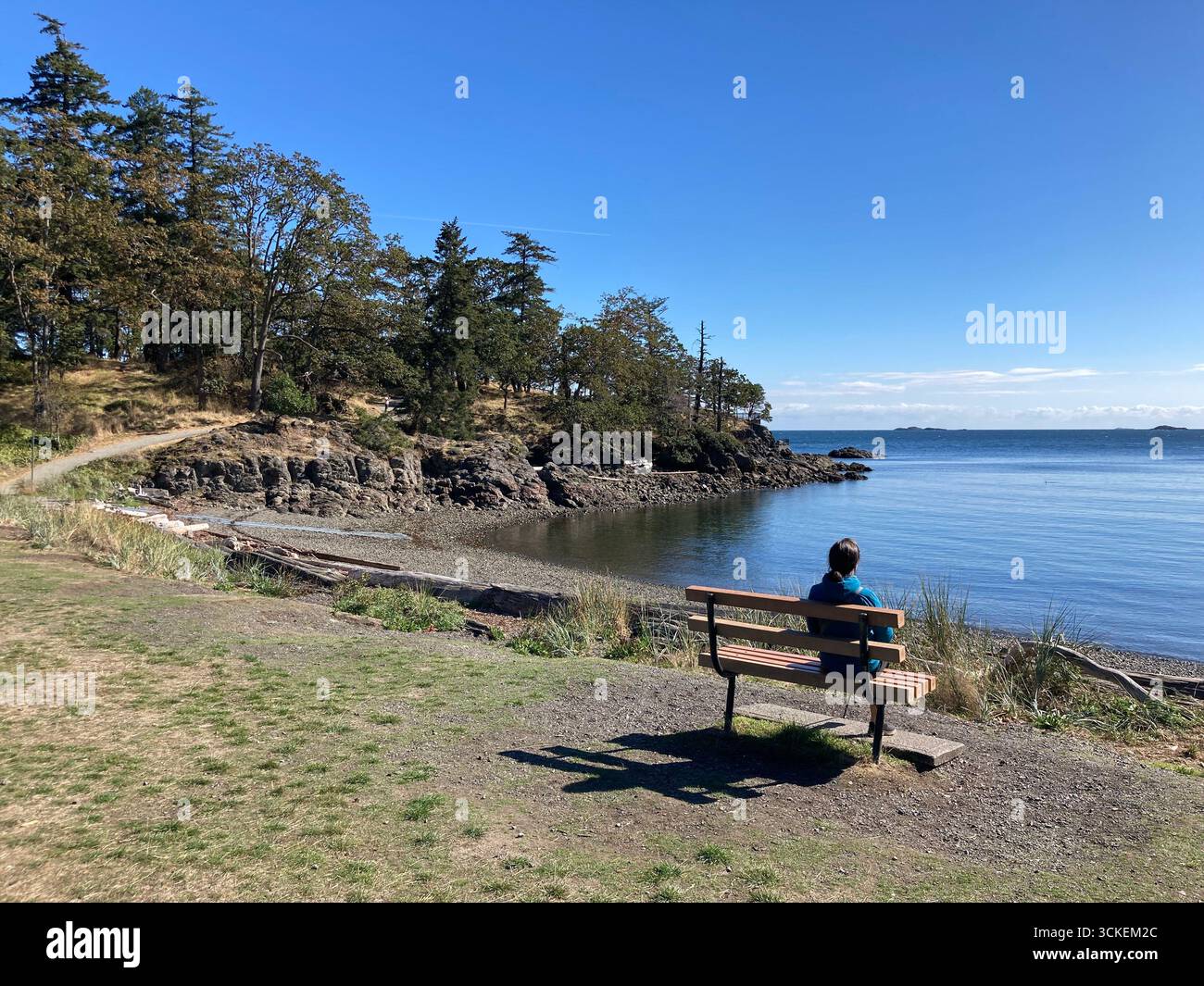 Neck Point Park, Nanaimo, Vancouver Island, British Columbia, Canada - Smartphone Captured Stock Image