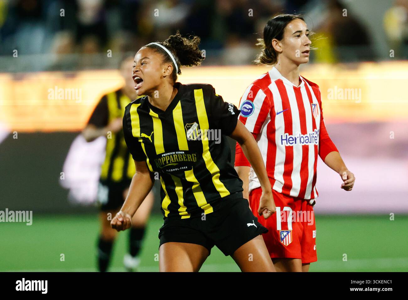Häcken's Felicia Schröder celebrates after equalising to 1-1 during ...