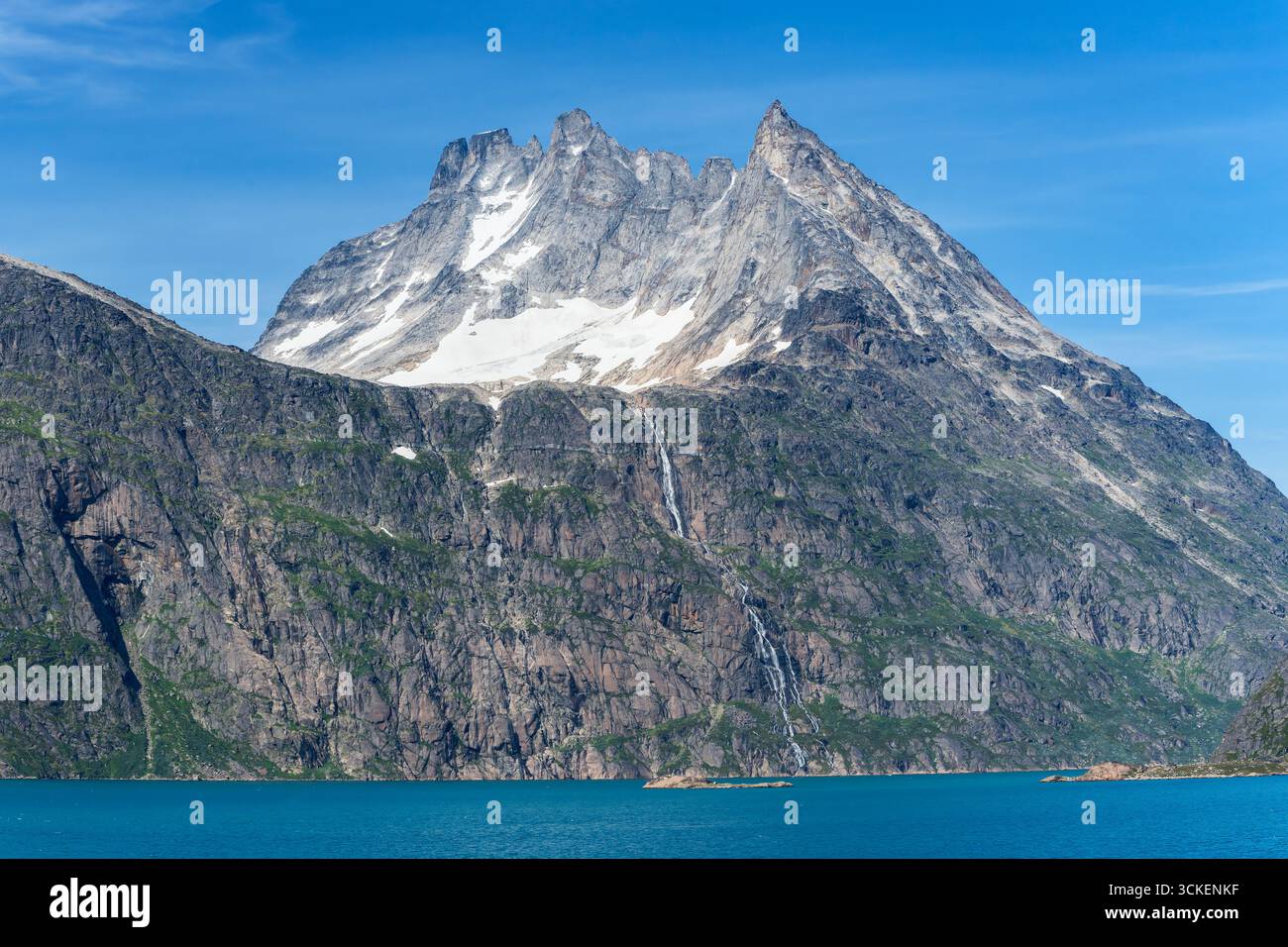 mountain scenery in Prince Christian Sound, Greenland, Europe 3 August 2025 Stock Photo