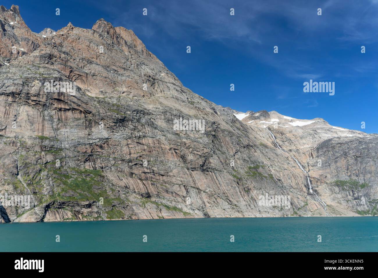 mountain scenery in Prince Christian Sound, Greenland, Europe 3 August 2025 Stock Photo