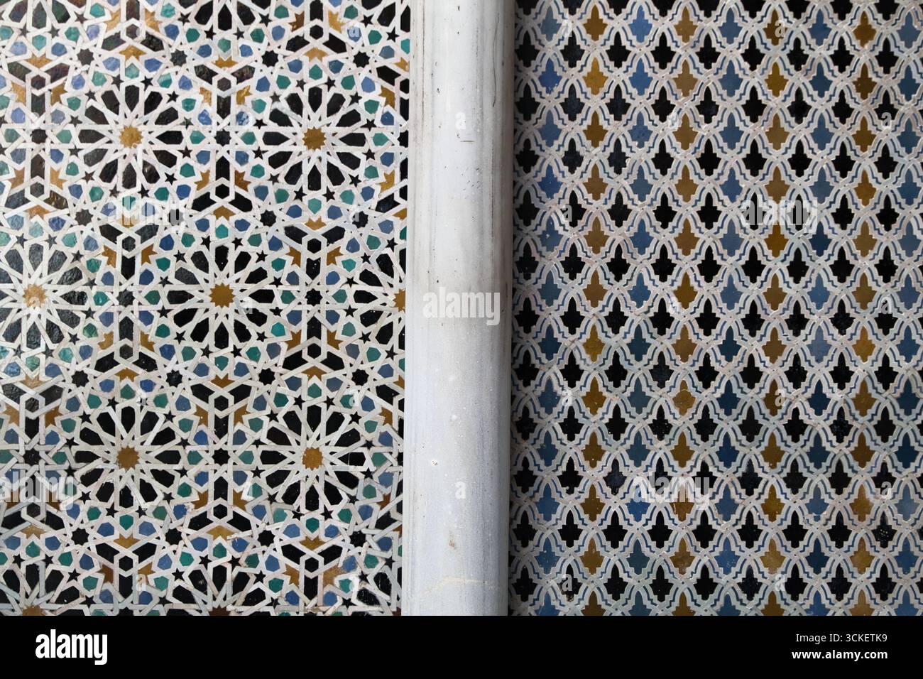 Moroccan Zellige Tile Pattern A Close Up View Of Traditional Moroccan