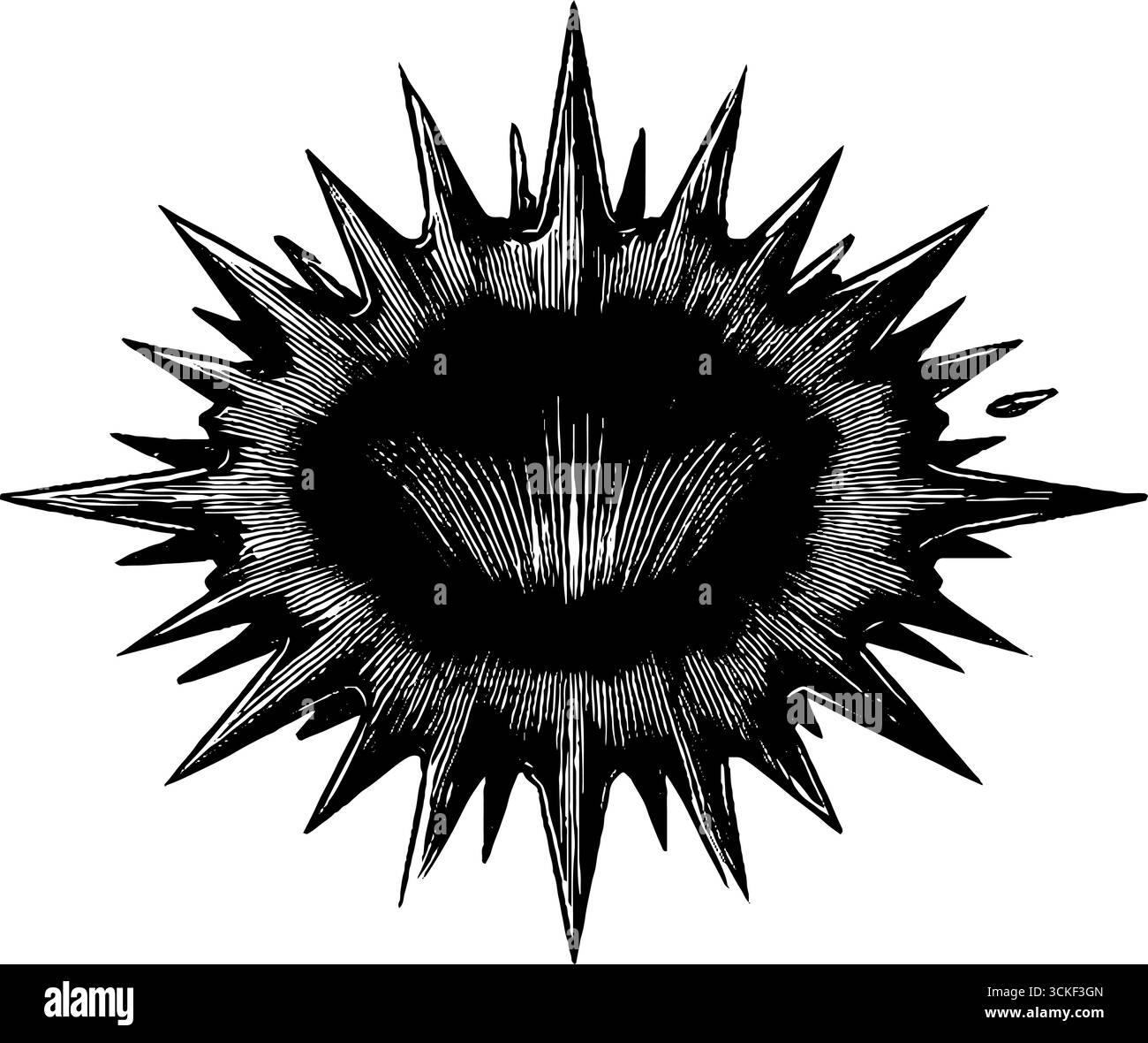 Dynamic explosion shape in pop art style for design projects Stock ...