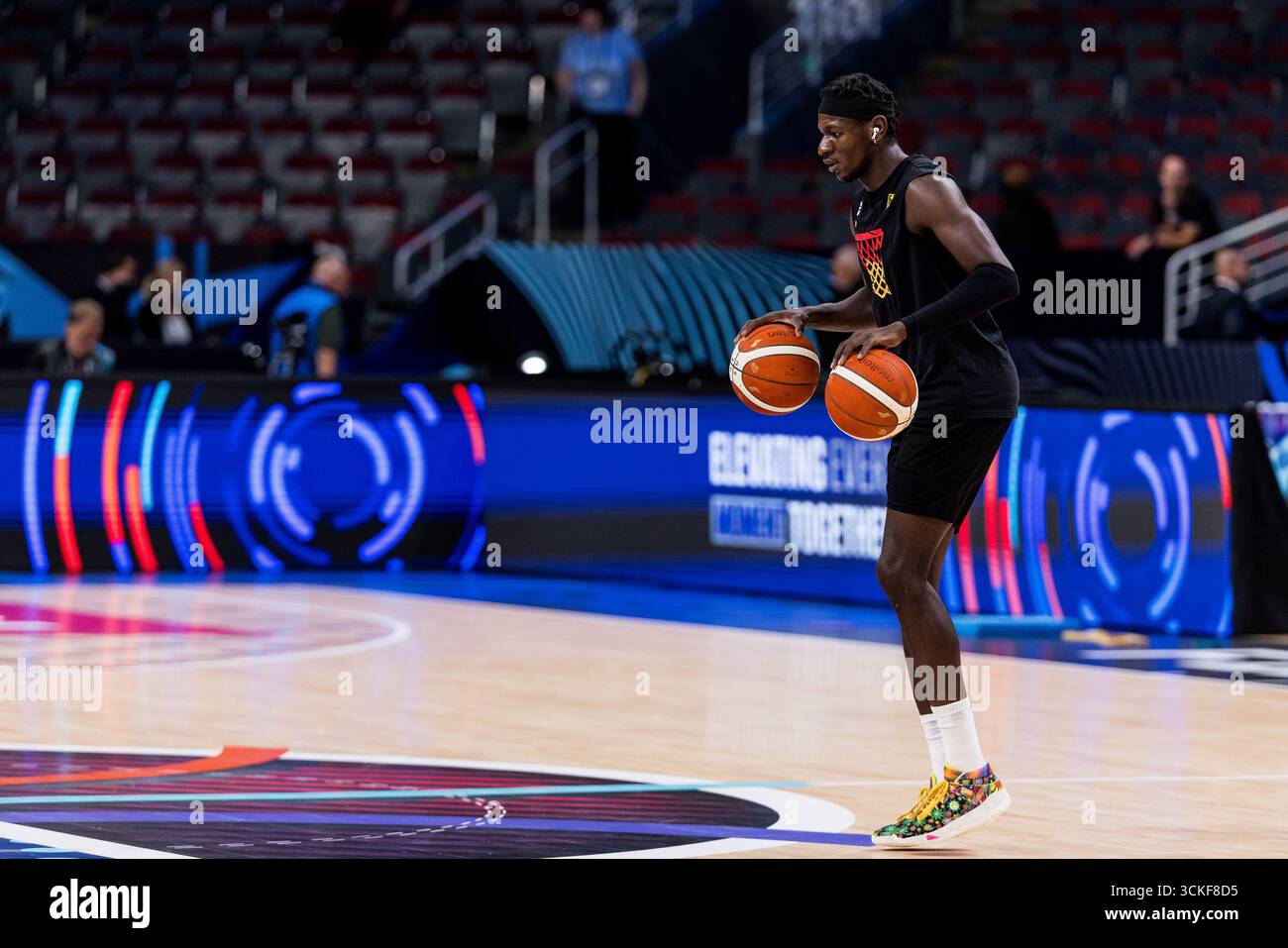 Isaac Bonga (Deutschland, 0) im Warm Up FIBA EuroBasket 2025 ...