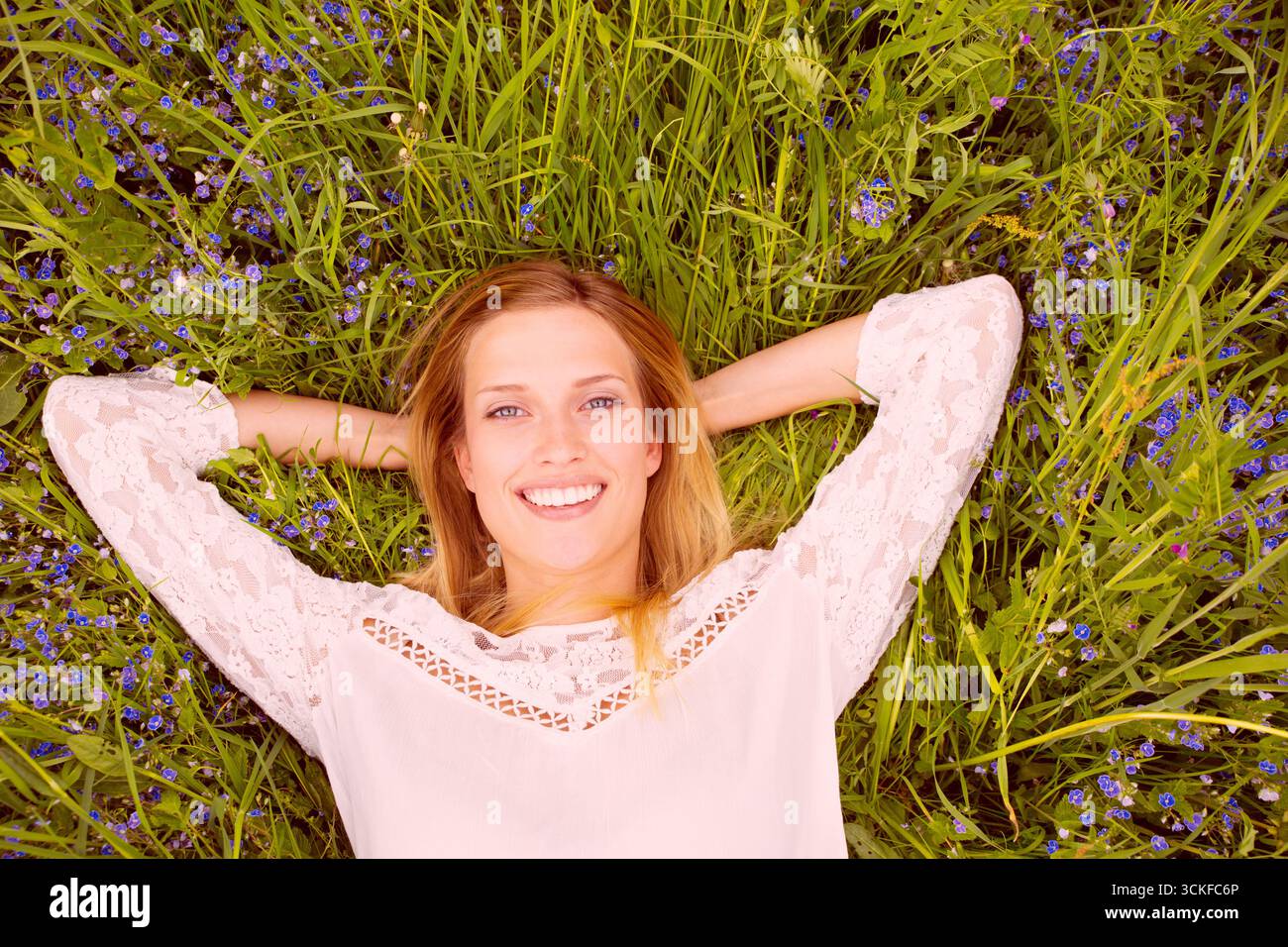 Contentedly on hi-res stock photography and images - Alamy