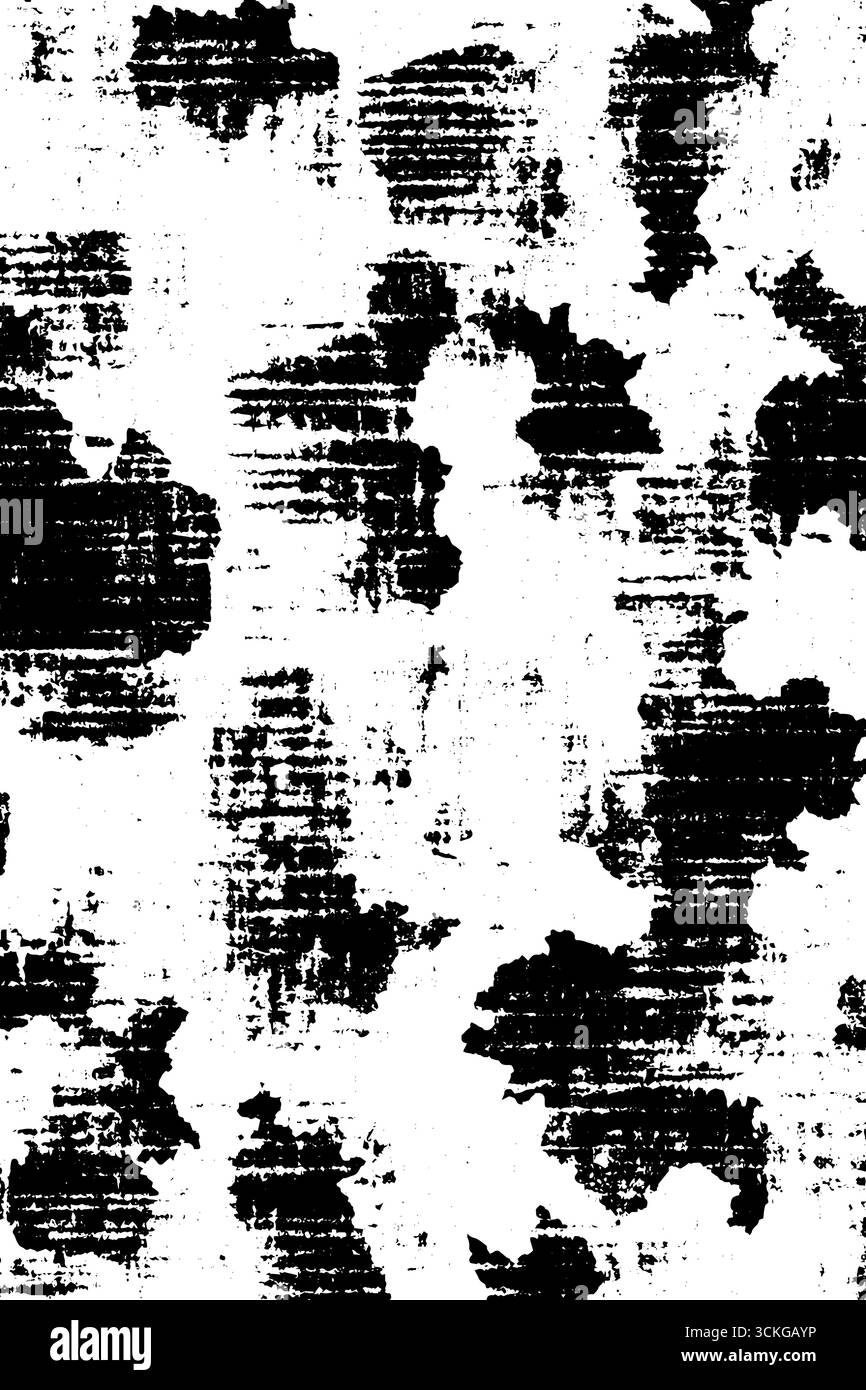 Distressed grunge black and white pattern for urban design Stock Vector ...