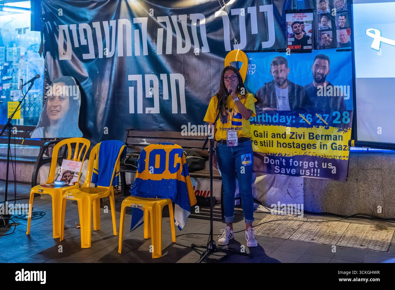Haifa, Israel - September 10, 2025: Dr. Daniela Mazor speaks to the ...