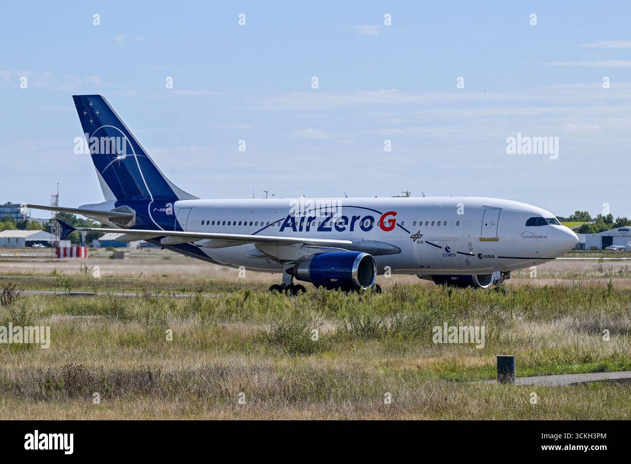 The Zero G aircraft, where future astronauts train in flight to get used to weightlessness and the fact that their bodies may be disoriented, pictured Stock Photo