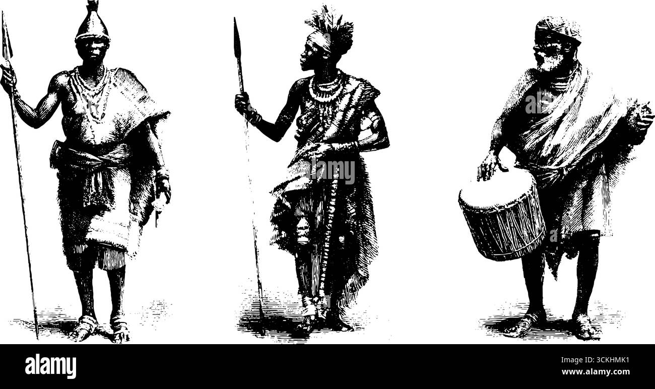 African tribal dance Black and White Stock Photos & Images - Alamy