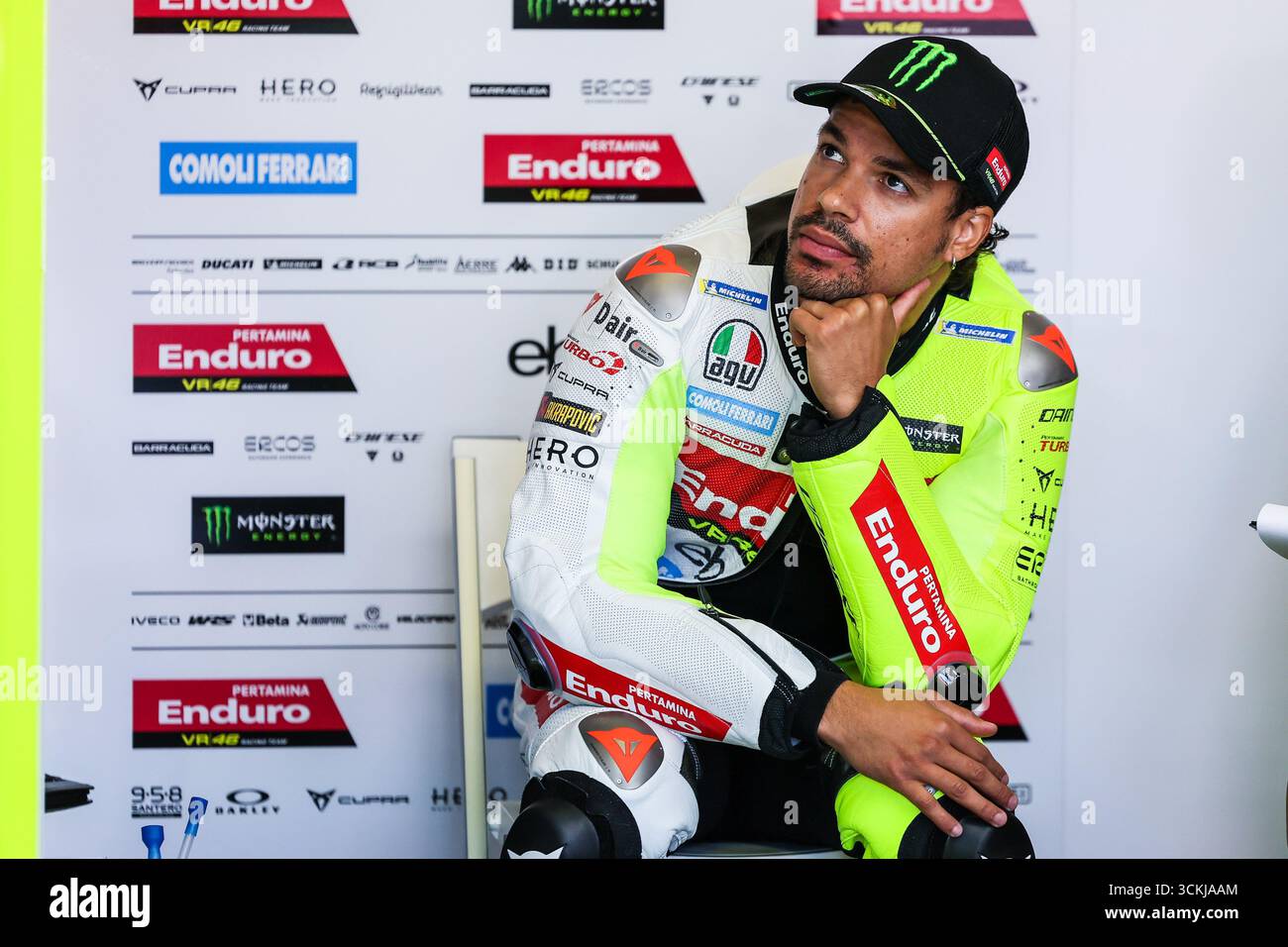 Franco Morbidelli of Italy and Pertamina Enduro VR46 Racing Team seen