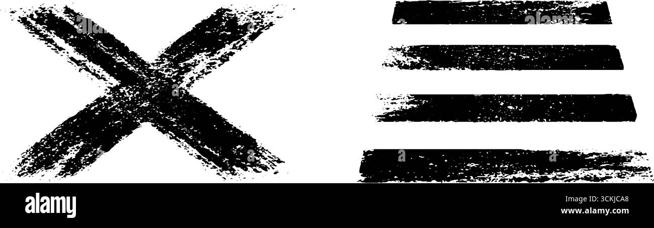 Black and white road markings stencil set for urban design and art ...