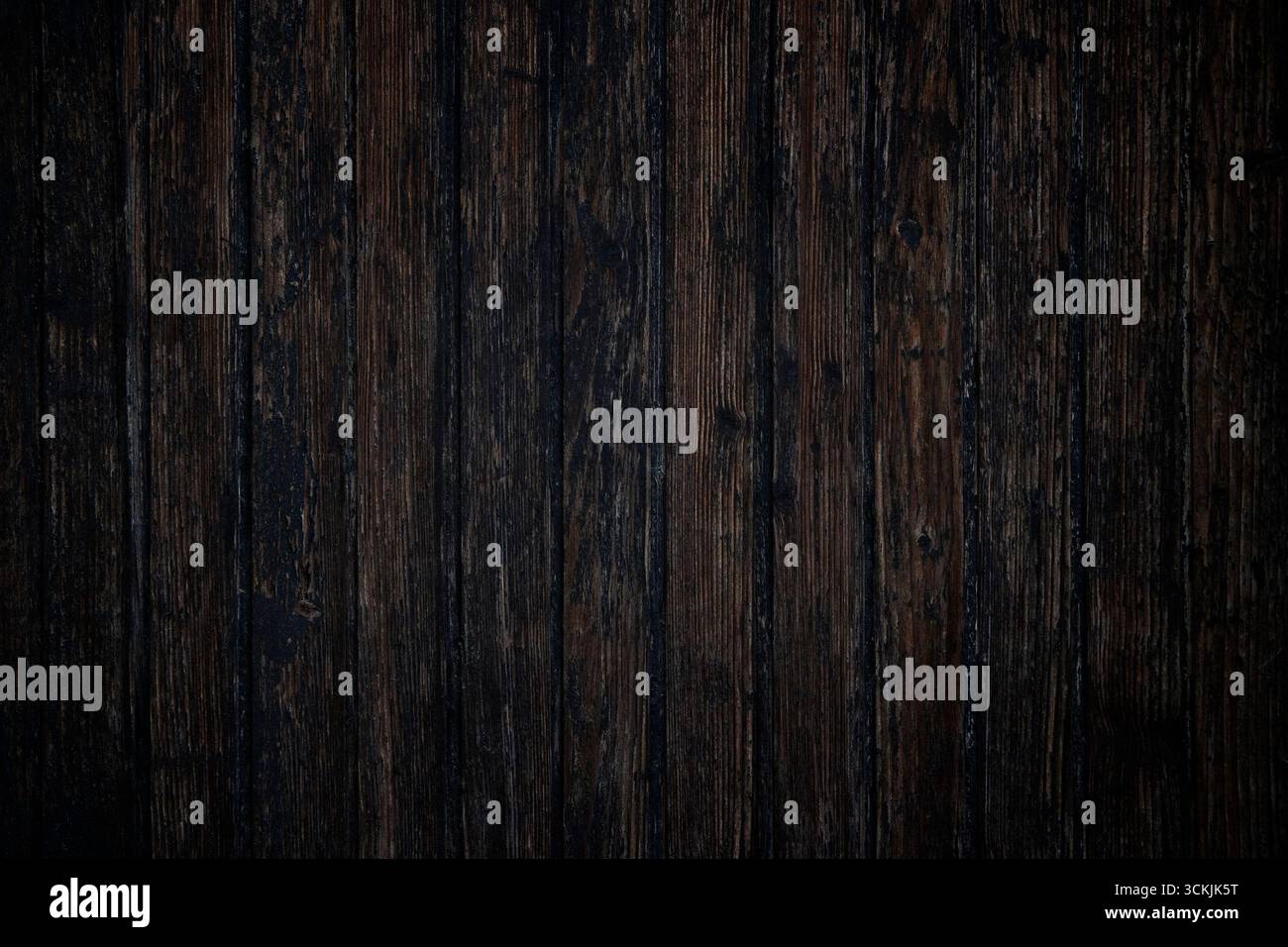 Old Rich Wood Grain Texture Background Planks with Knots Stock Photo