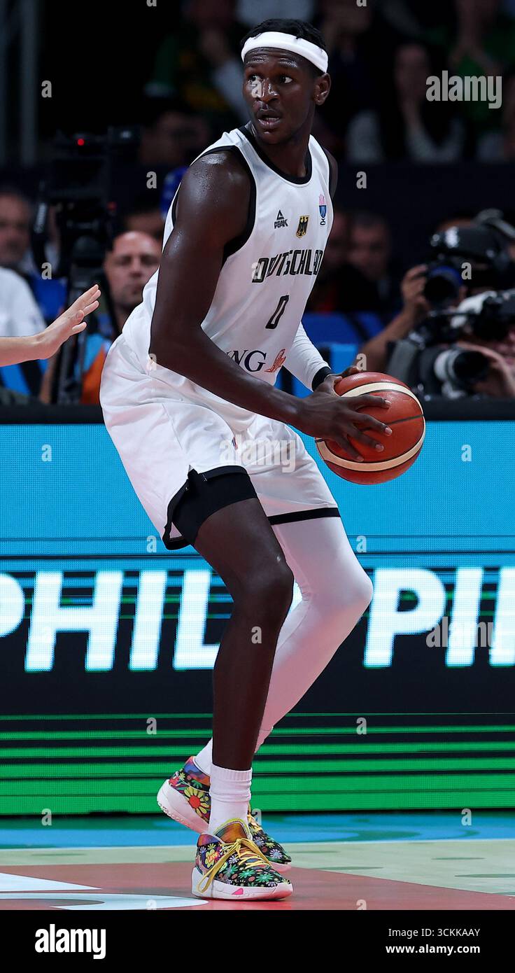 Germany's Isaac Bonga during FIBA Eurobasket 2025 semi-final basketball ...