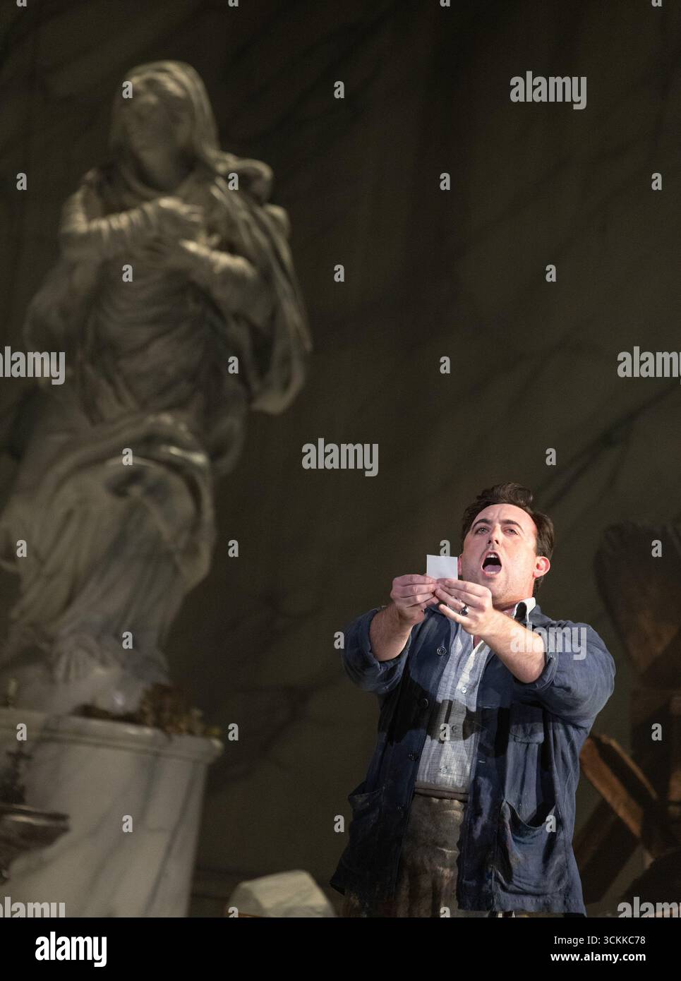 Freddie De Tommaso (Mario Cavaradossi) in TOSCA at The Royal Opera ...