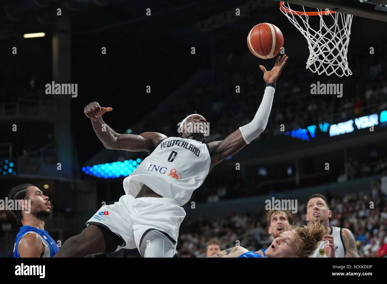 Germany's Isaac Bonga goes for the basket during the Eurobasket ...
