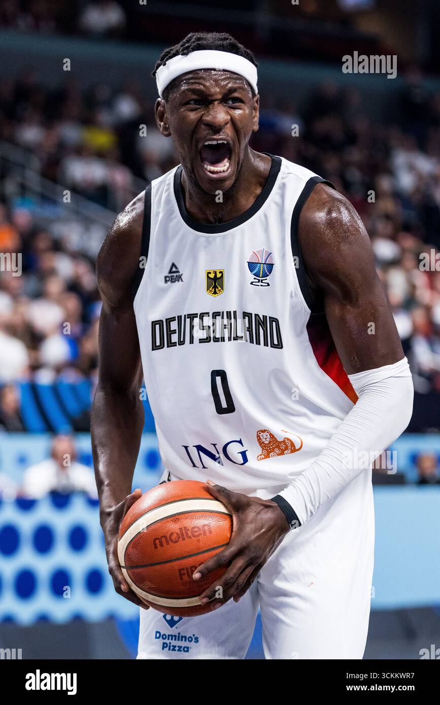 Isaac Bonga (Deutschland, 0) jubelt FIBA EuroBasket 2025: Deutschland ...