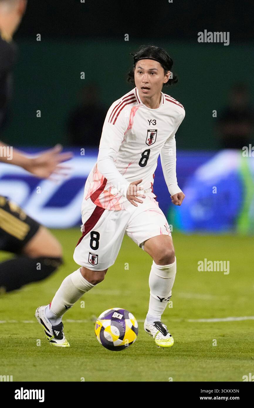 Japan S Takumi Minamino During An Friendly Soccer Game Against Mexico In Oakland Japans Takumi Minamino During An Friendly Soccer Game Against Mexico In Oakland Calif Saturday Sept 6 2025 Ap Photojeff Chiu 3CKKX5N