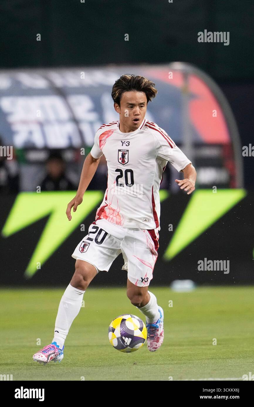 Japan S Takefusa Kubo During An Friendly Soccer Game Against Mexico In Oakland Japans Takefusa Kubo During An Friendly Soccer Game Against Mexico In Oakland Calif Saturday Sept 6 2025 Ap Photojeff Chiu 3CKKX6J